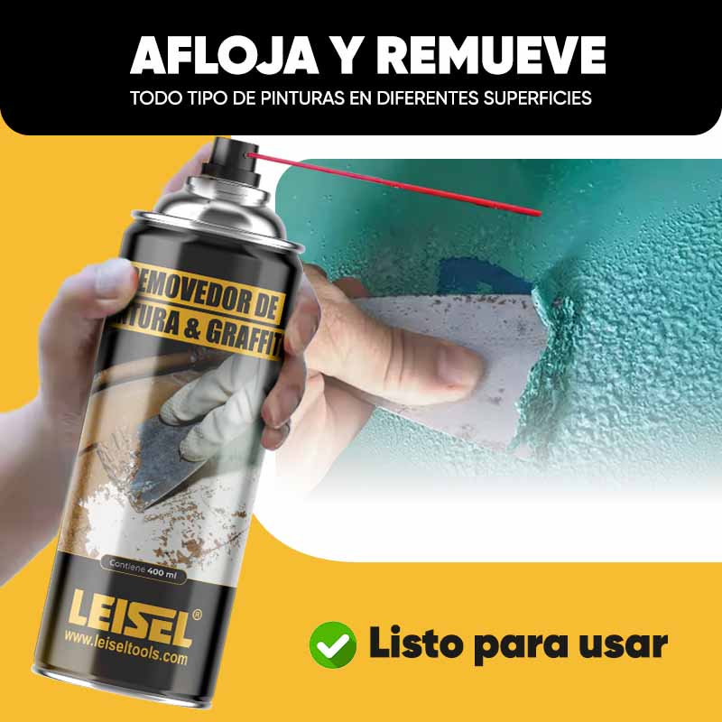 Spray Removedor de Pintura y Graffiti Leisel 450ml detalle – Mil Ideas