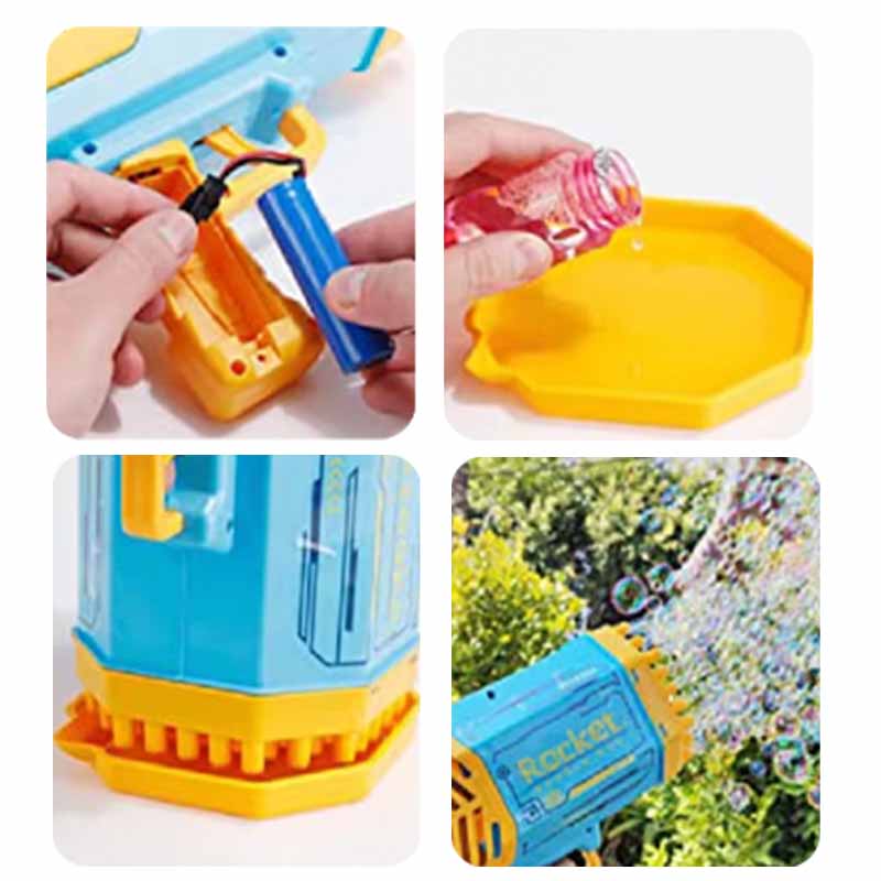 Burbujero Bazooka 69 Disparadores detalle – Mil Ideas