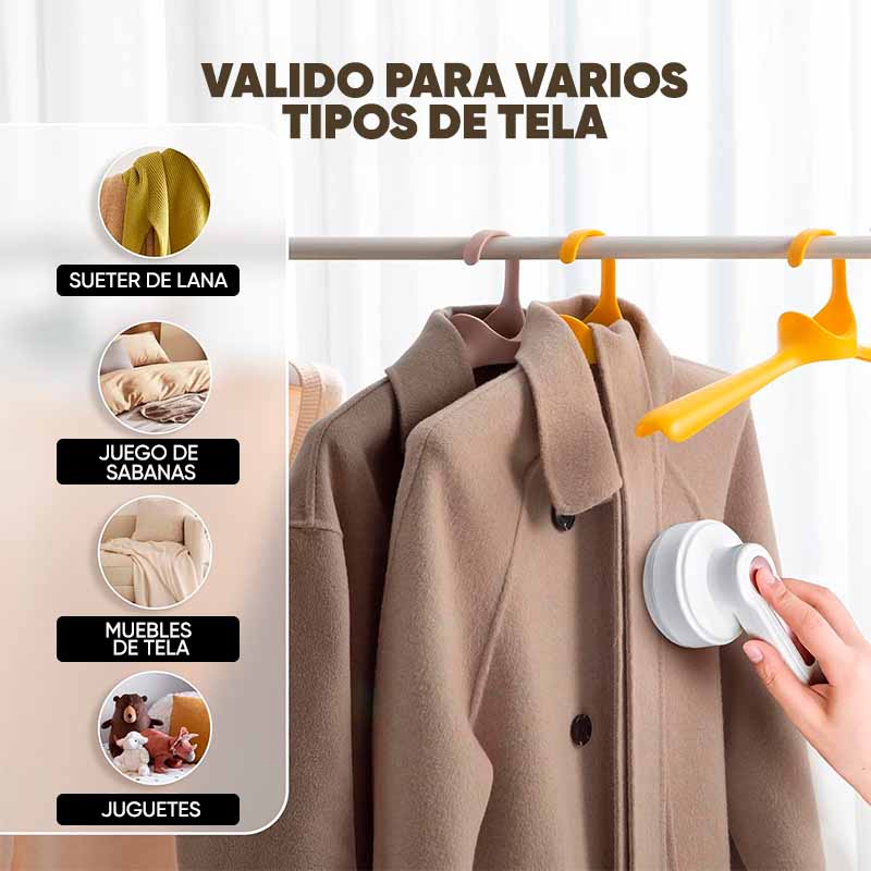 Removedor de pelusa eléctrico portátil USB vista adicional – Mil Ideas