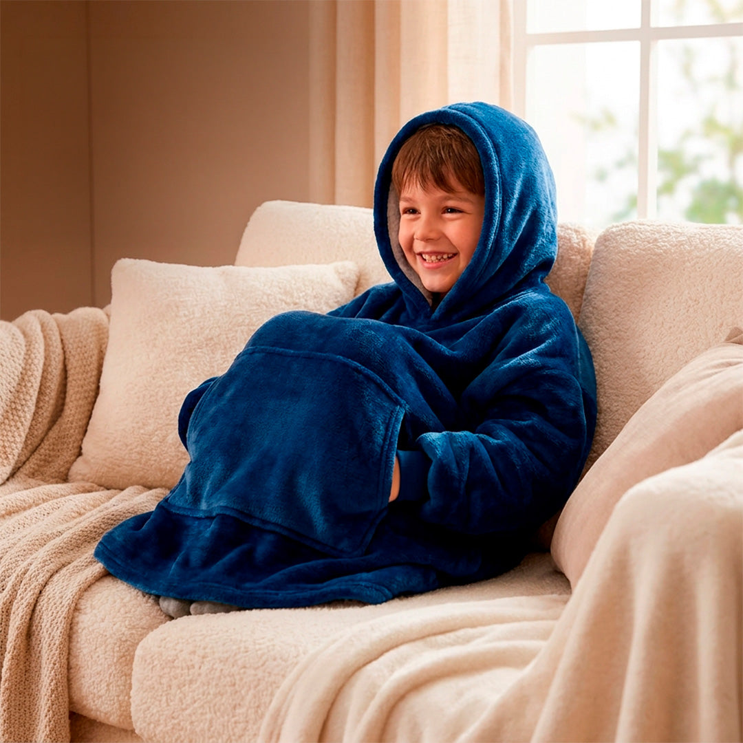 Hoodie niños polar con capucha marca Wilma – Mil Ideas