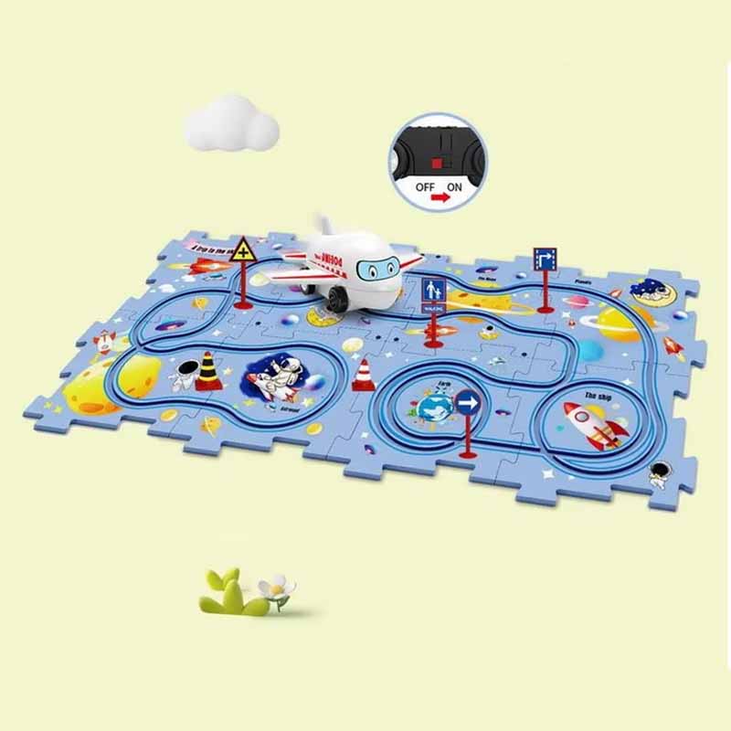 Pista de Rompecabezas con Carrito Eléctrico vista adicional – Mil Ideas