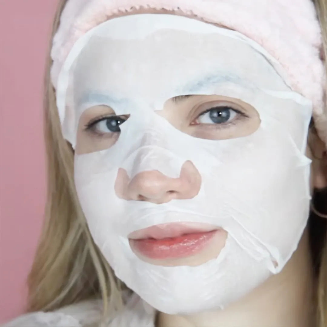 Hydrating Happy Mask Hortensia en uso – Mil Ideas