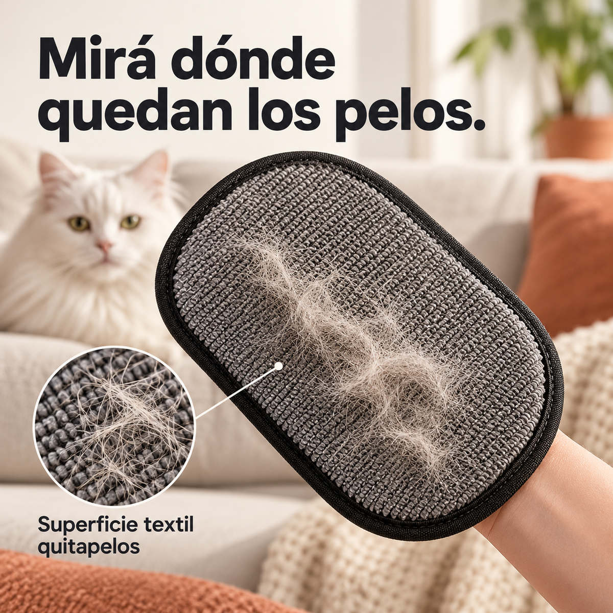 Pack x2 Guantes Electroestaticos Quita Pelos 2 en 1