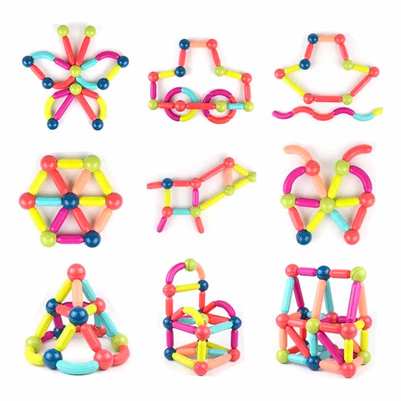 Juego de Varillas Magnéticas 130 Piezas vista adicional – Mil Ideas