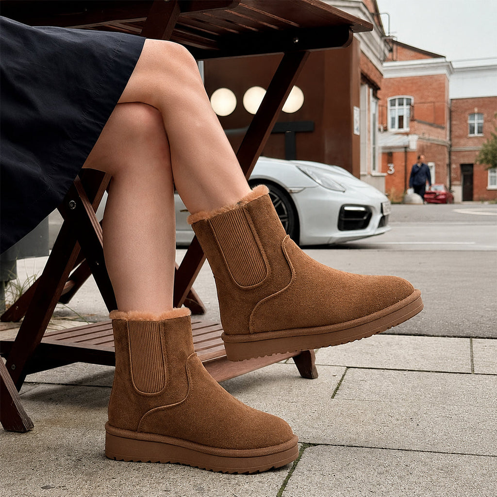 Botas Kozak Calidas con Plush y Suela Antidelizante