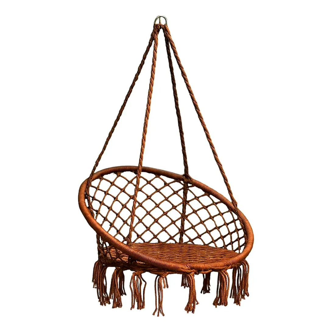 Silla hamaca colgante de macramé – Mil Ideas