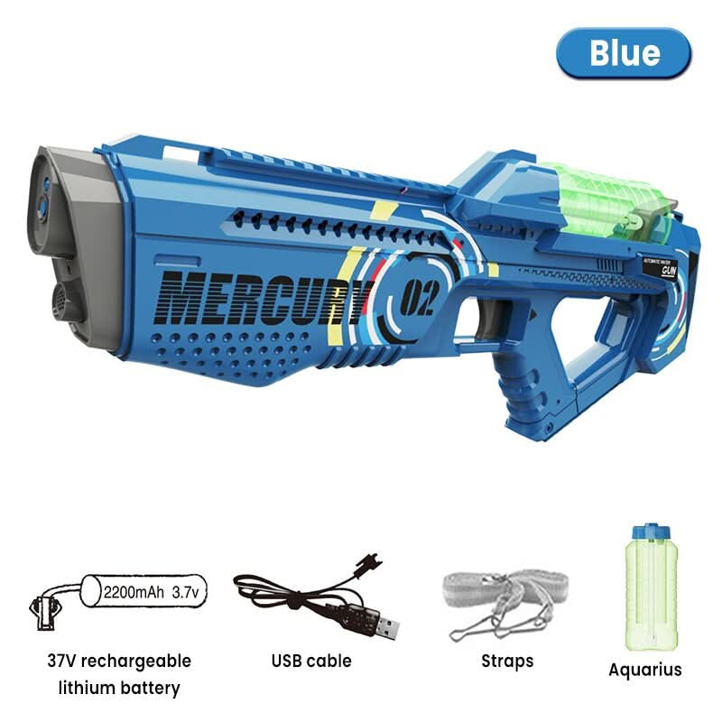 Pistola automática de agua eléctrica luminosa vista adicional – Mil Ideas