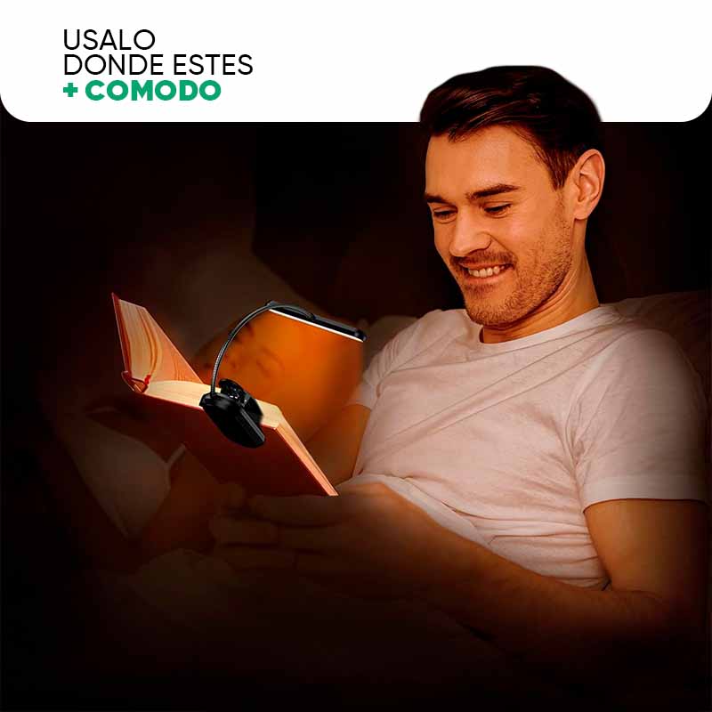 Luz LED de lectura 360 grados ajustable vista adicional – Mil Ideas