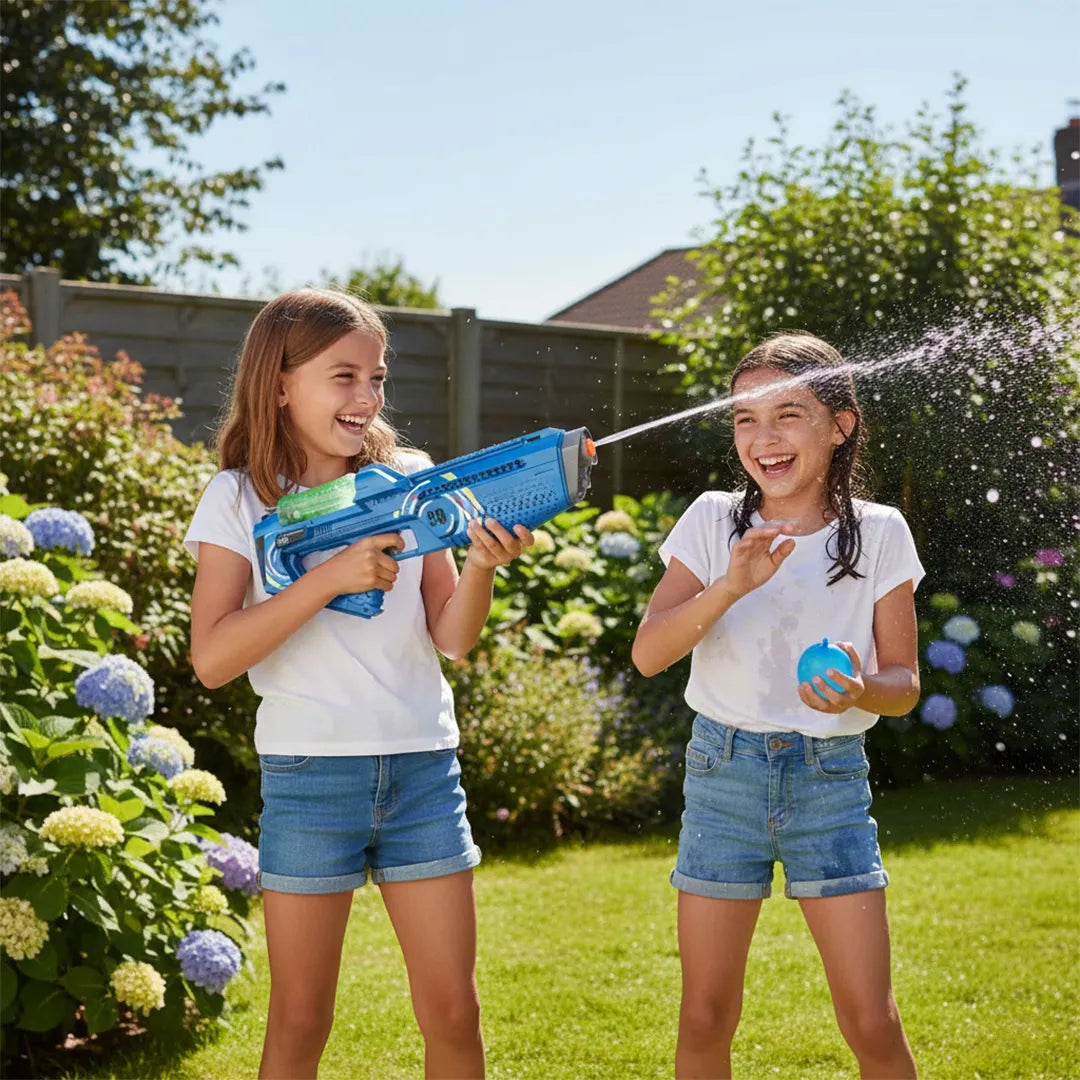 Pistola automática de agua eléctrica luminosa vista adicional – Mil Ideas