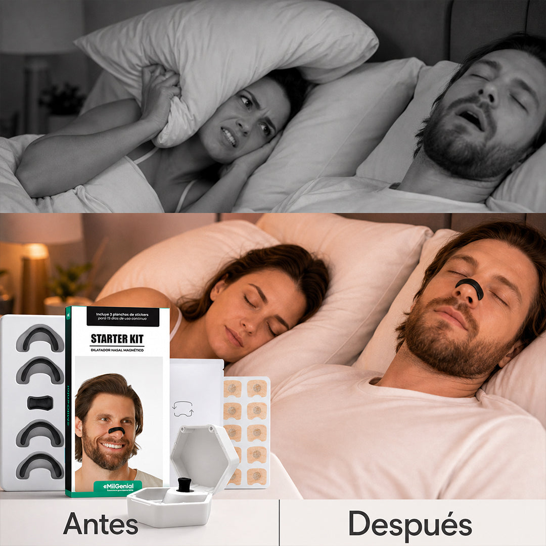 Kit Magnetico de Respiración y Dilatador Nasal Mil Ideas