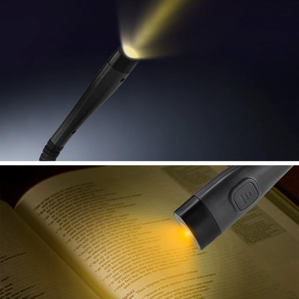 Lámpara de lectura de cuello LED recargable Flexible