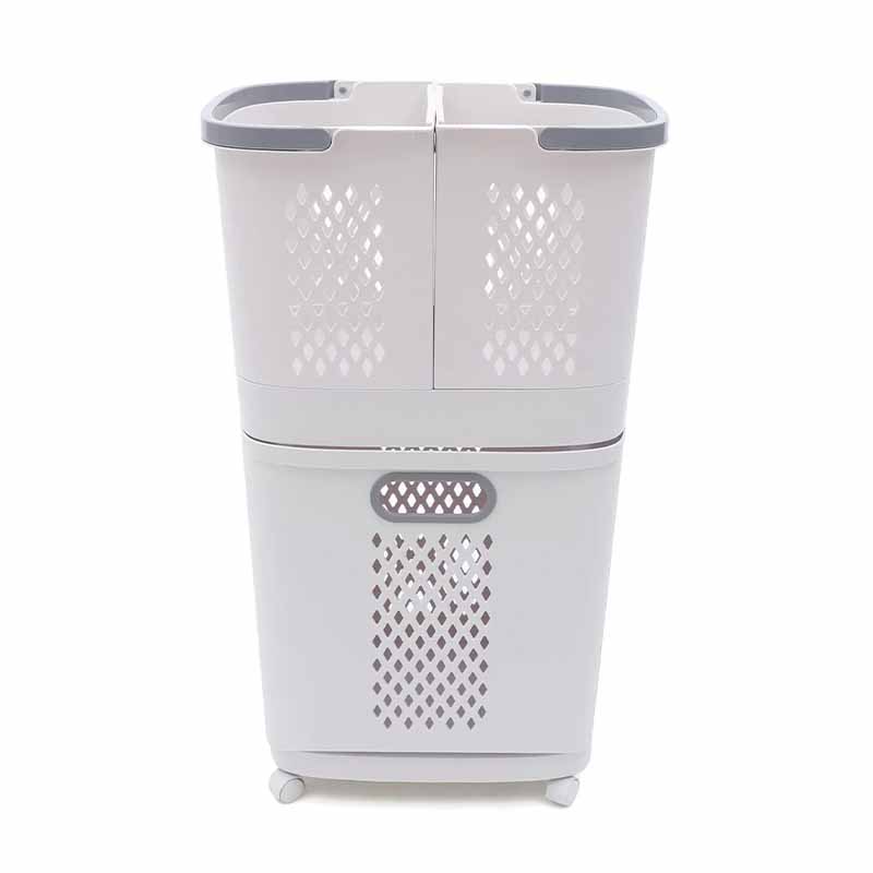 Organizador de ropa con 3 canastos y ruedas – Mil Ideas