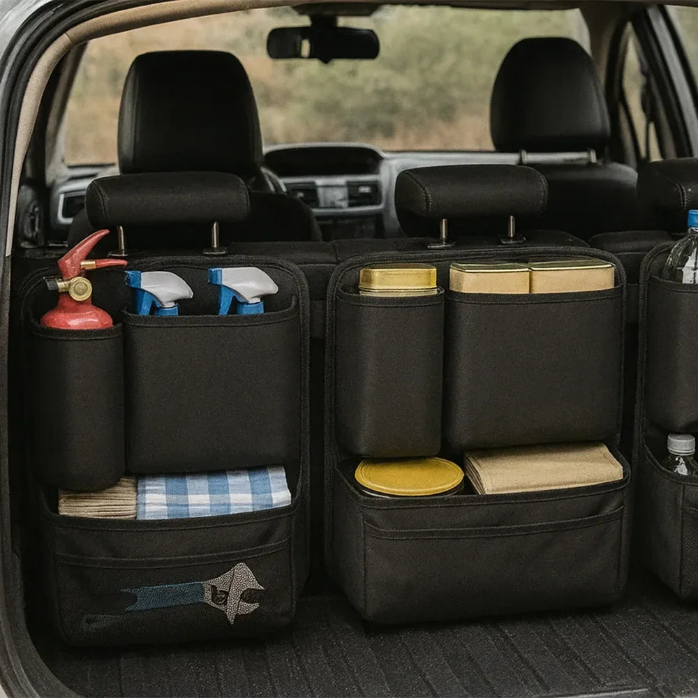 Organizador de metal para maletero con velcro vista adicional – Mil Ideas