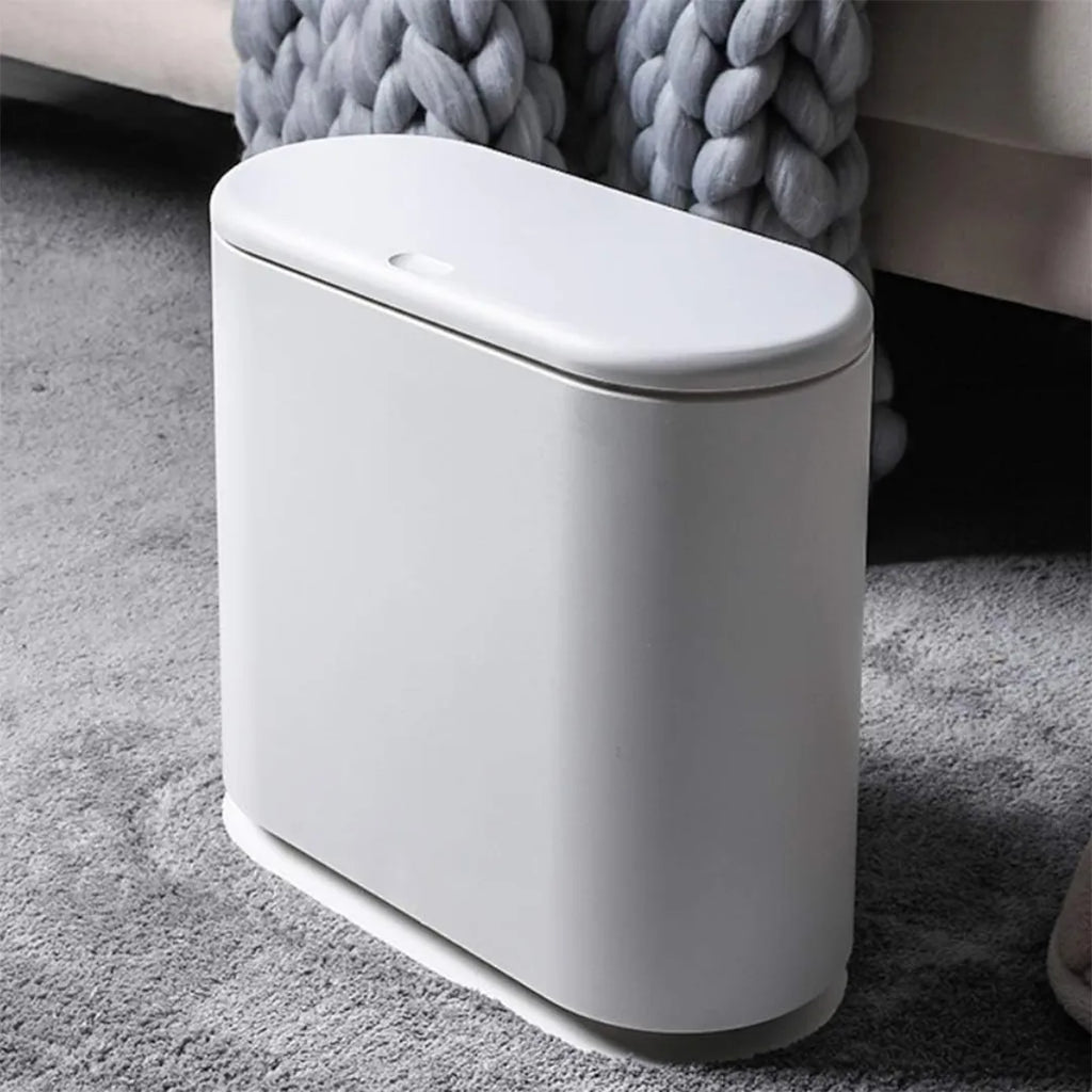 Papelera slim 10L con tapa vista adicional – Mil Ideas