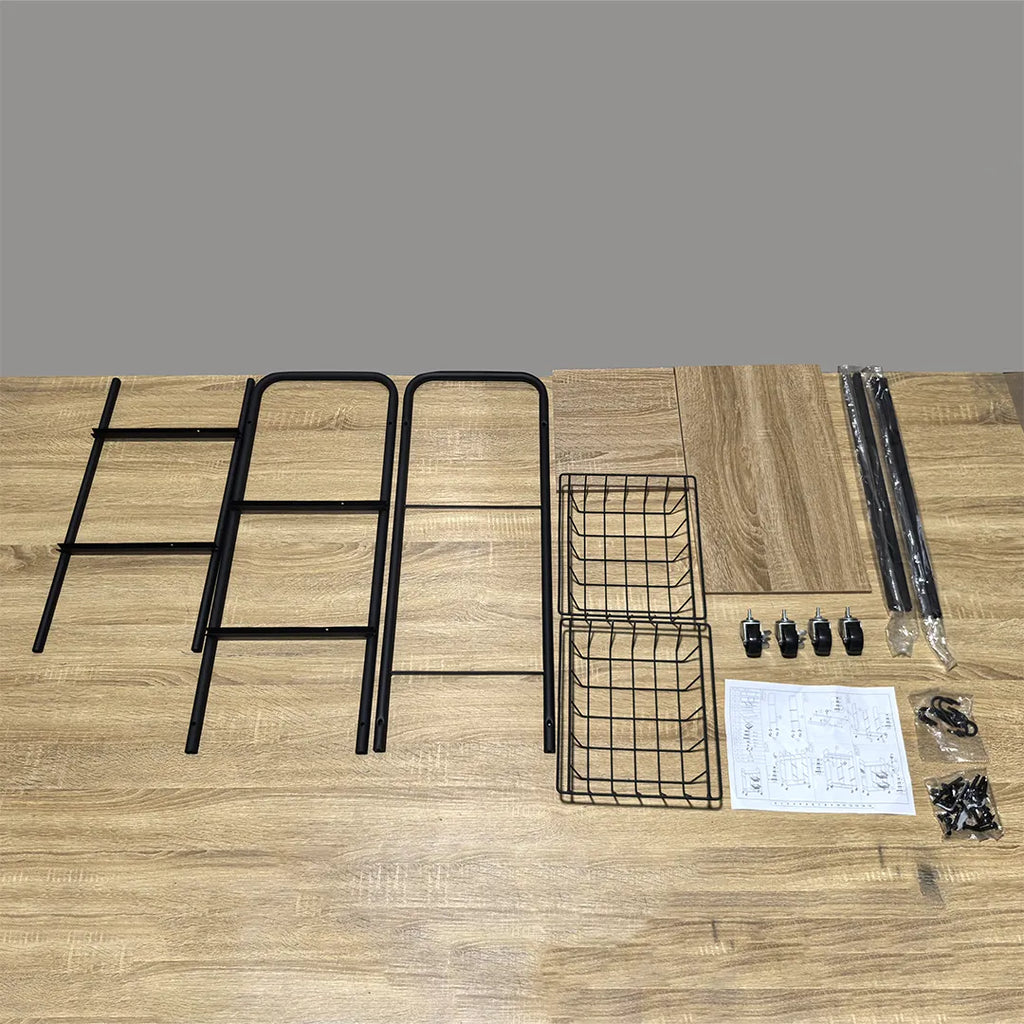 Mueble organizador cocina con ruedas vista adicional – Mil Ideas
