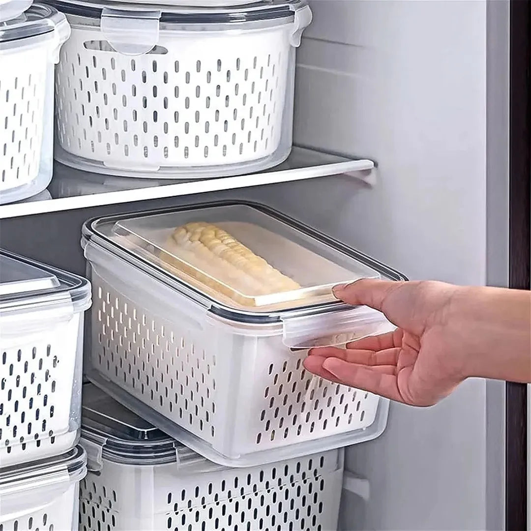 Set 3 taper alimentos apilables vista adicional – Mil Ideas