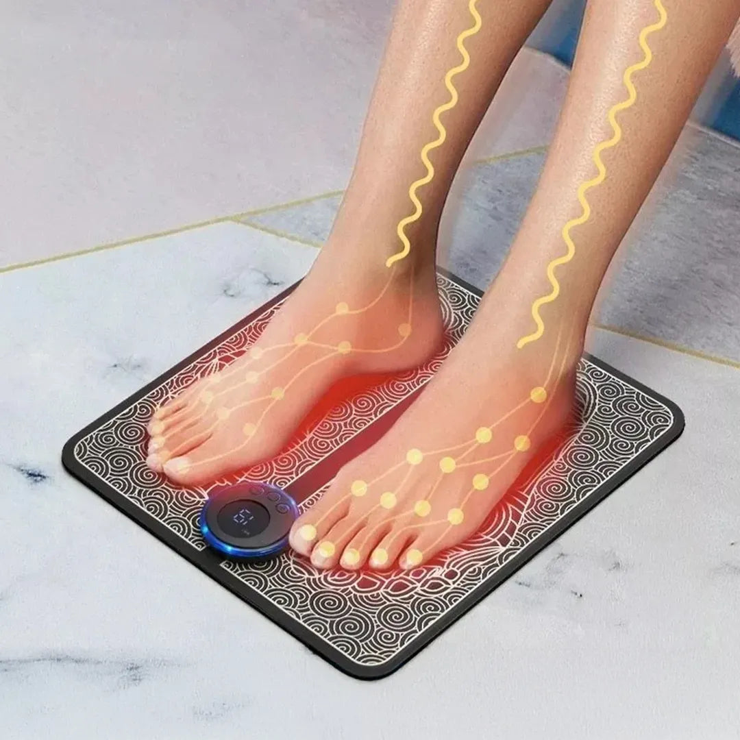 Masajeador de pies estimulador muscular en uso – Mil Ideas