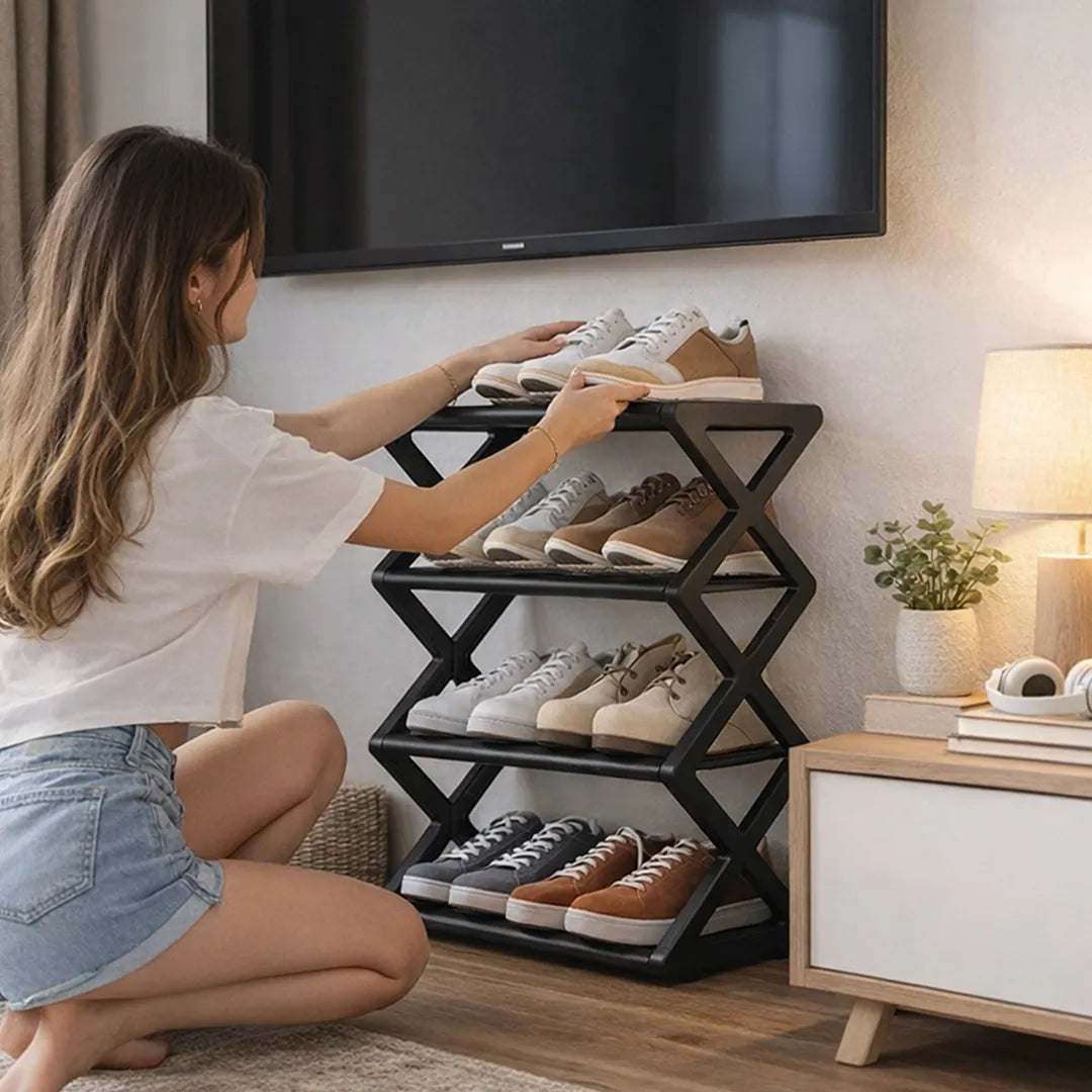 Zapatera rack organizador de zapatos en uso – Mil Ideas