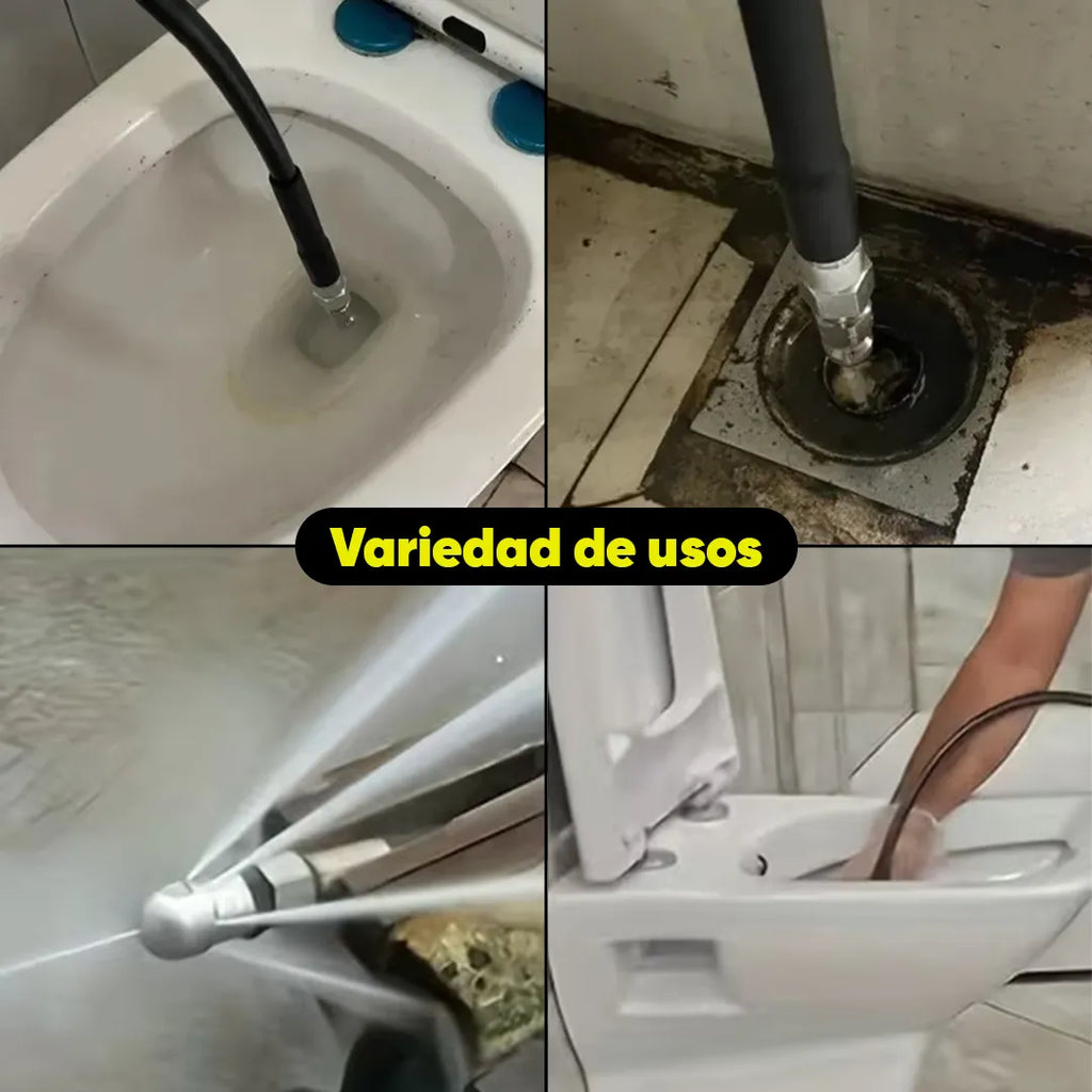 Manguera con puntero limpieza a presión 5m vista adicional – Mil Ideas
