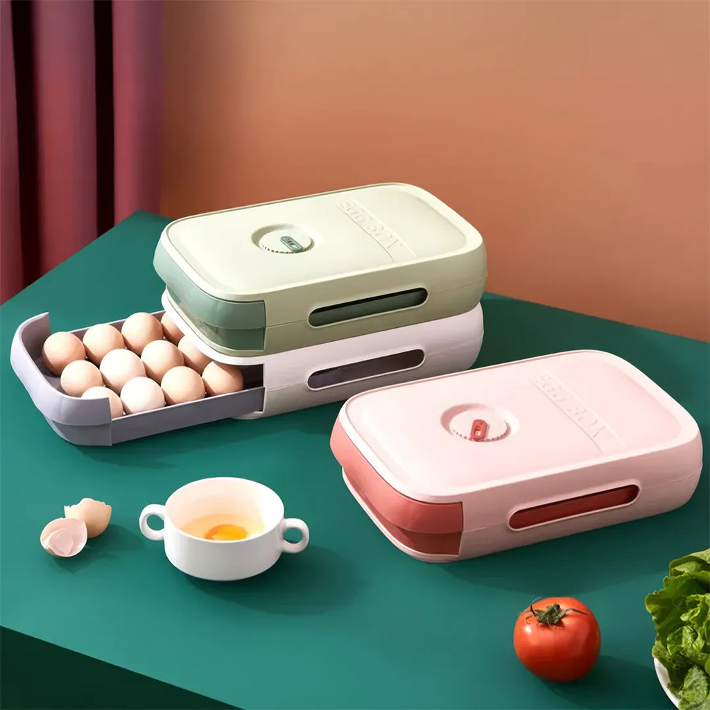 Huevera plástica apilable 15 huevos vista adicional – Mil Ideas