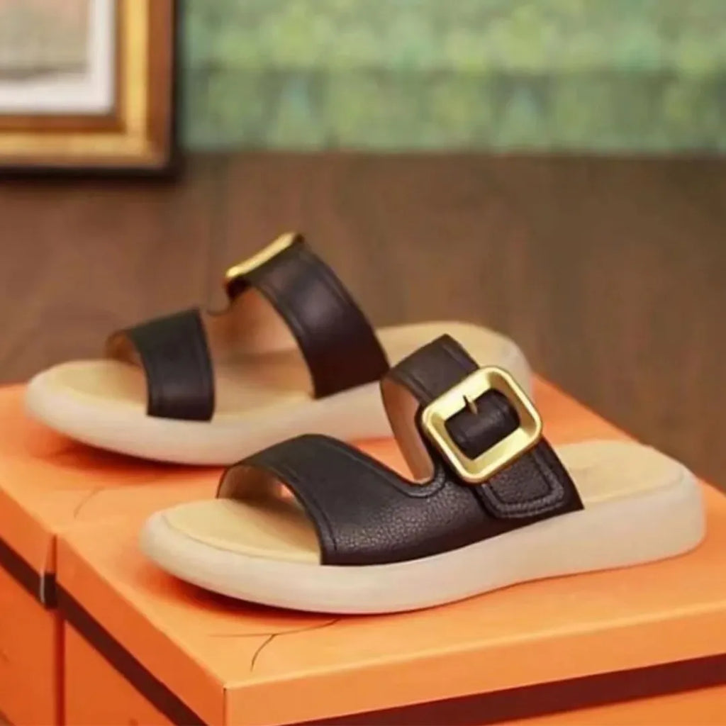 Sandalia Bellem Casual Taco Bajo con Hebilla vista adicional – Mil Ideas