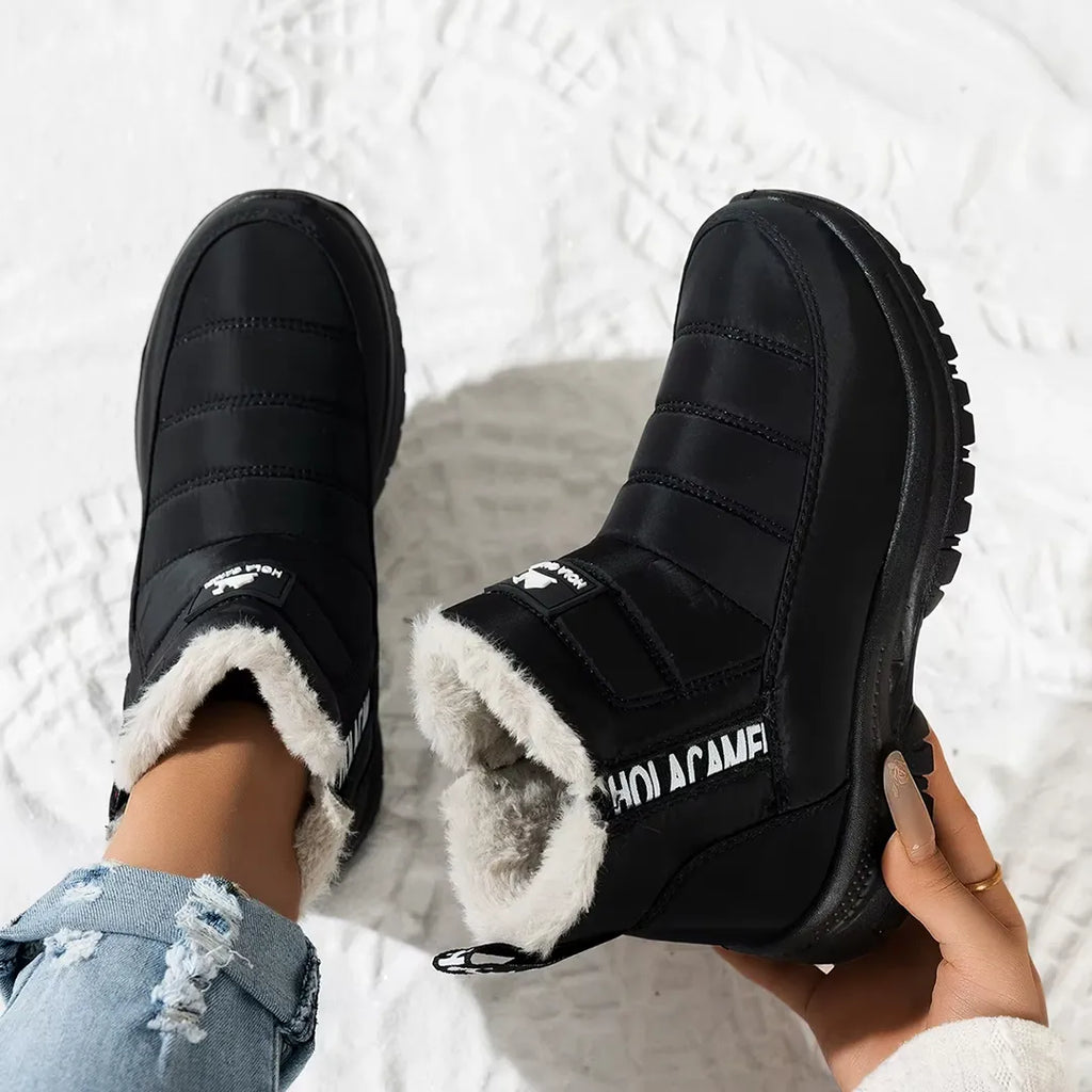 Botas de Invierno Camel Impermeable Suela Antidelizante