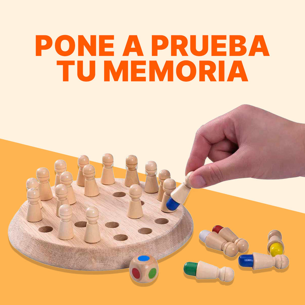 Juego Didáctico en Madera Ajedrez para la Memoria