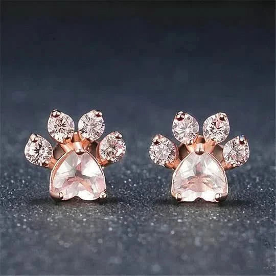 Set Catpaw en Plata 925 Gold Rose - Mil Ideas