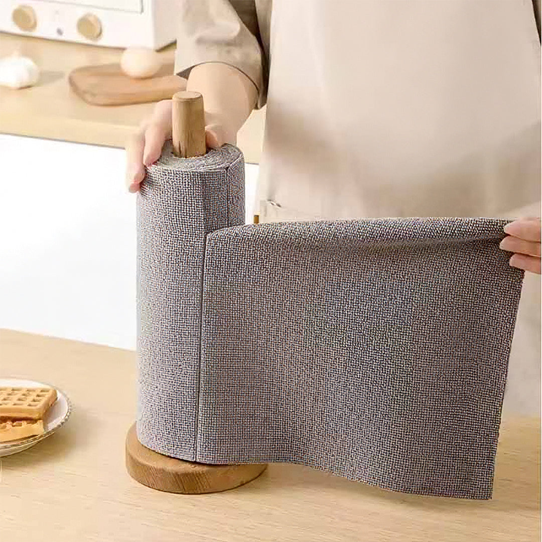 Rollo de Microfibra Descartable 20 Paños Gris