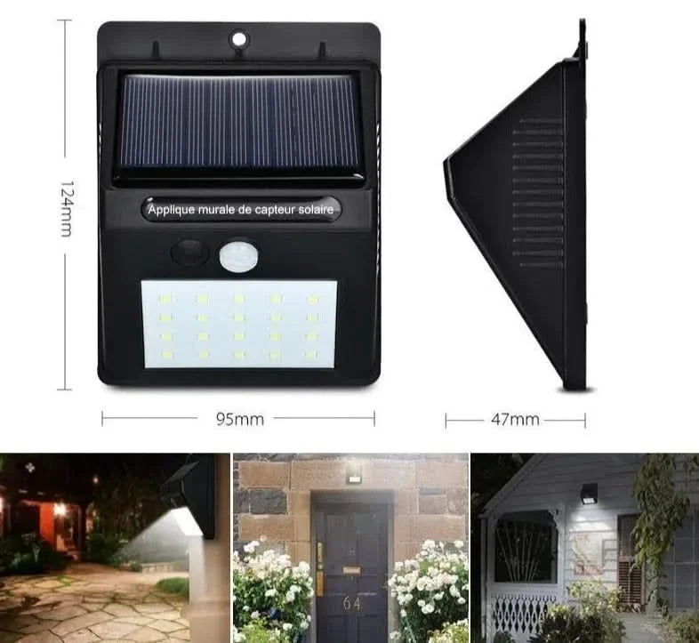 Foco solar Fixed con sensor de movimiento vista adicional – Mil Ideas