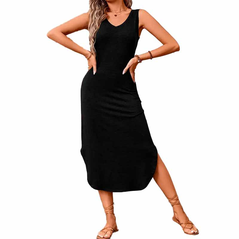 Vestido Moderno con Cuello en V vista adicional – Mil Ideas