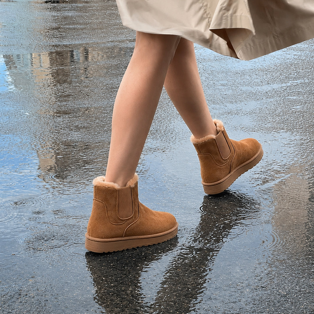 Botas Kozak Calidas con Plush y Suela Antidelizante