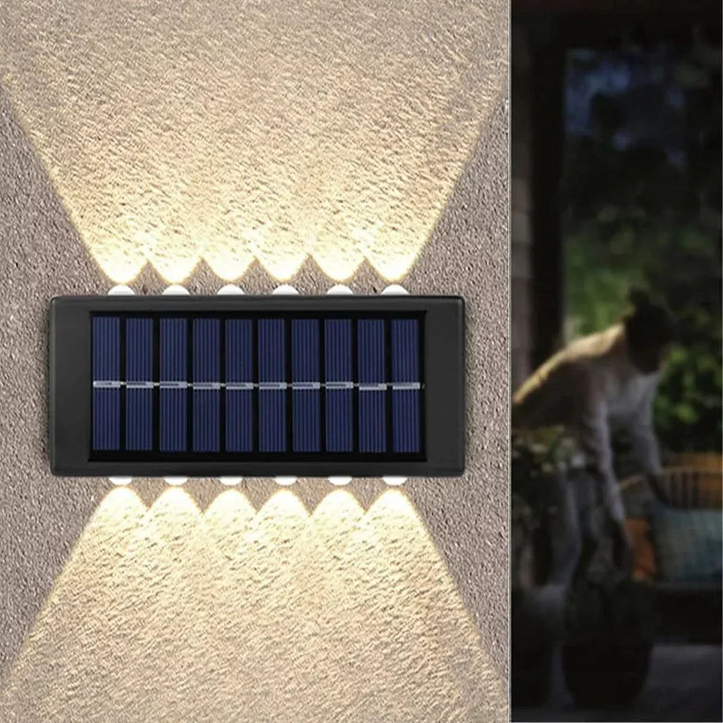 Pack de 2 Luces Solares Calidas con 12 Leds para exterior