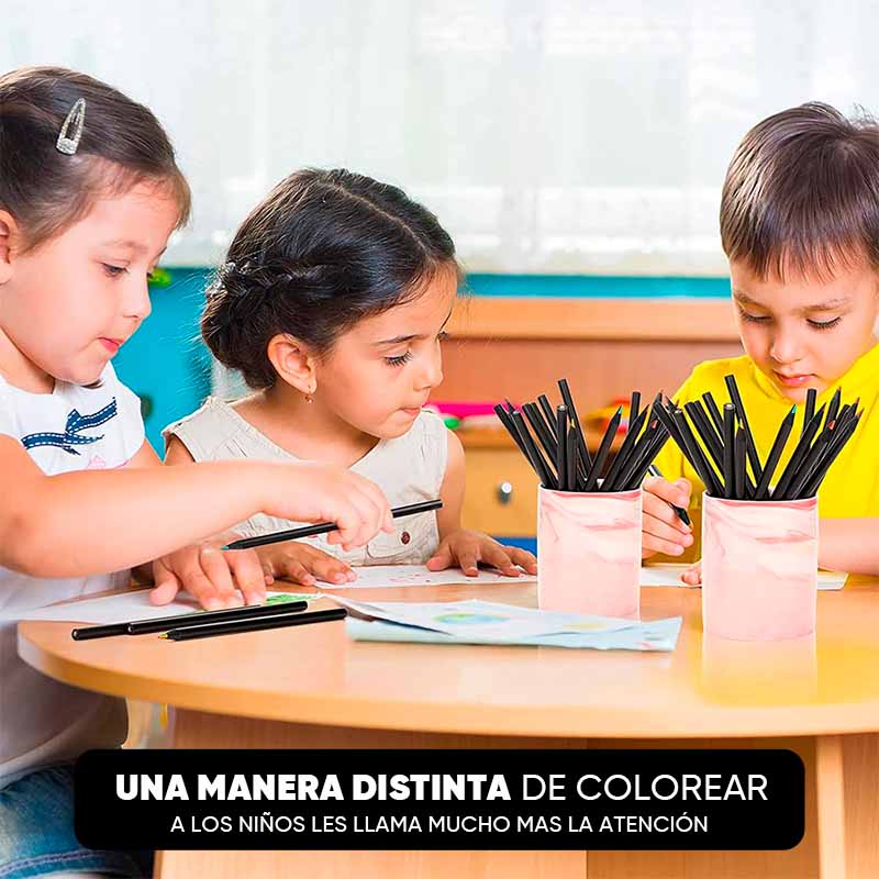 Set 12 lápices Gradients vista adicional sobre mesa – Mil Ideas