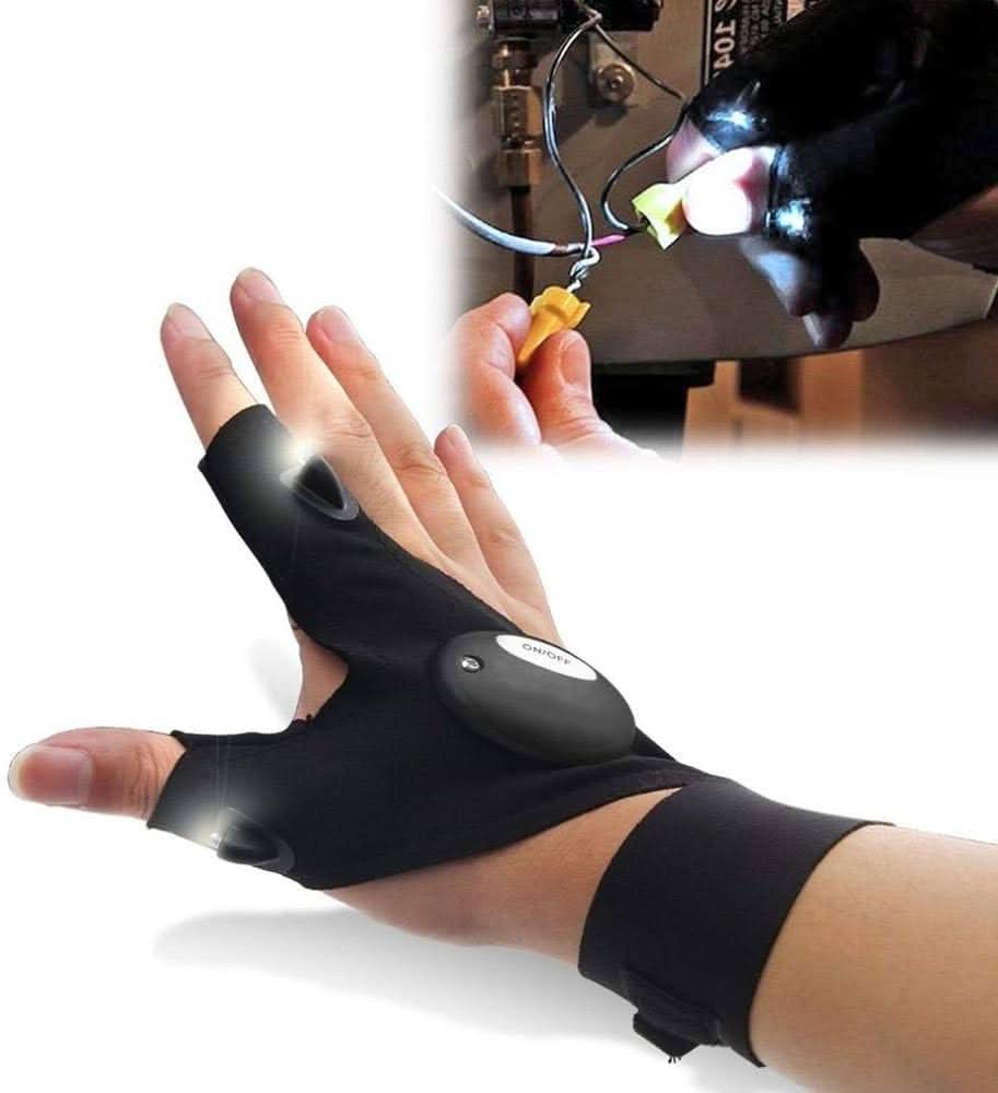 Guantes linternas LED uso nocturno vista adicional – Mil Ideas