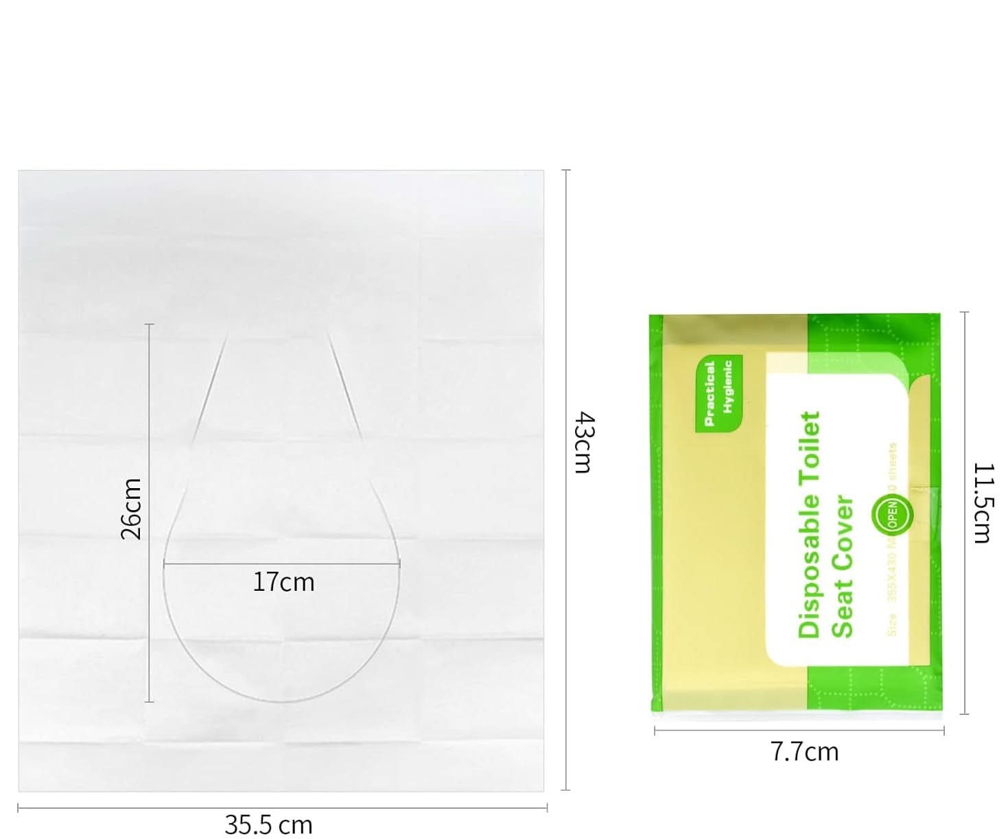 Kit de 60 Protectores de Inodoro Desechables detalle – Mil Ideas