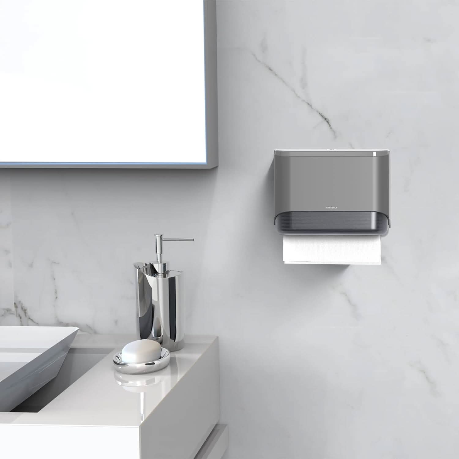 Dispensador de toallas de papel para pared vista adicional – Mil Ideas