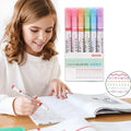 Set de 6 marcadores con punta y rodillo diseños variados – Mil Ideas