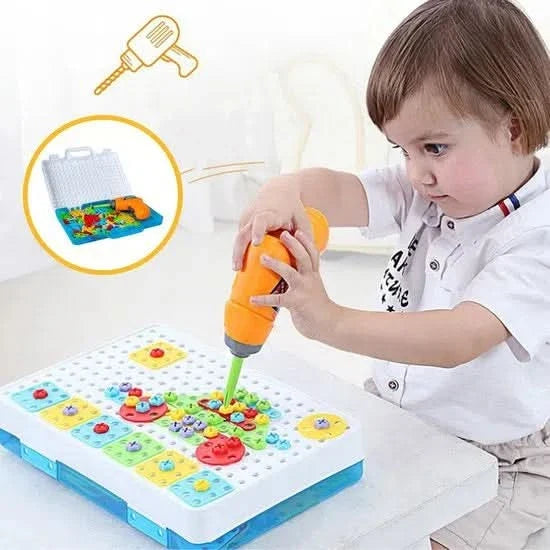 Set creativo con taladro y tablero didáctico detalle – Mil Ideas