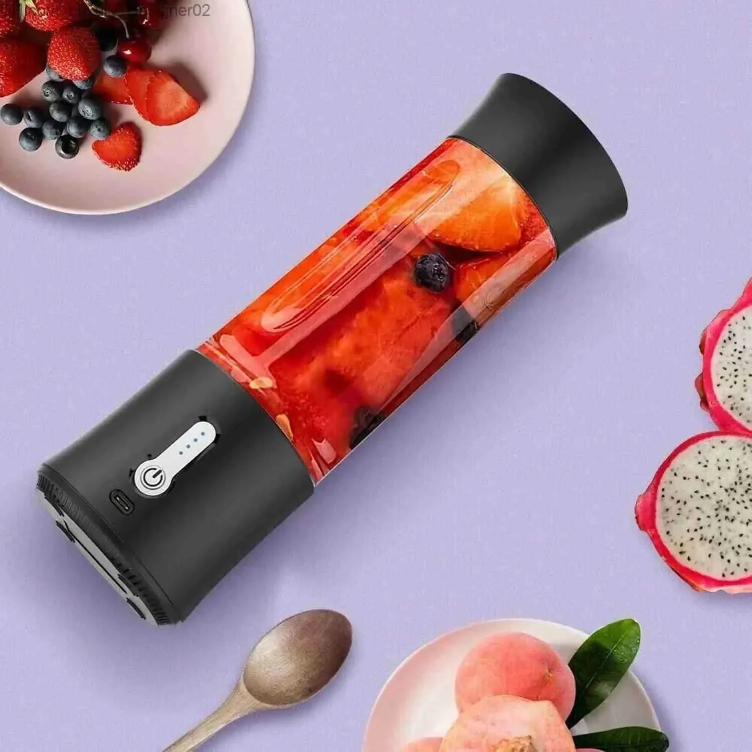 Licuadora portátil con batería y 6 cuchillas vista adicional – Mil Ideas