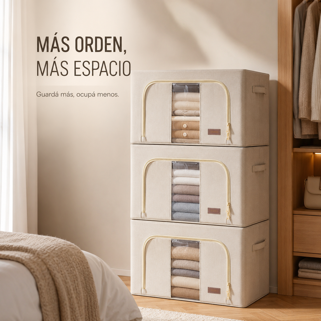Caja Organizadora de Tela Diseño Estructural Mil Ideas