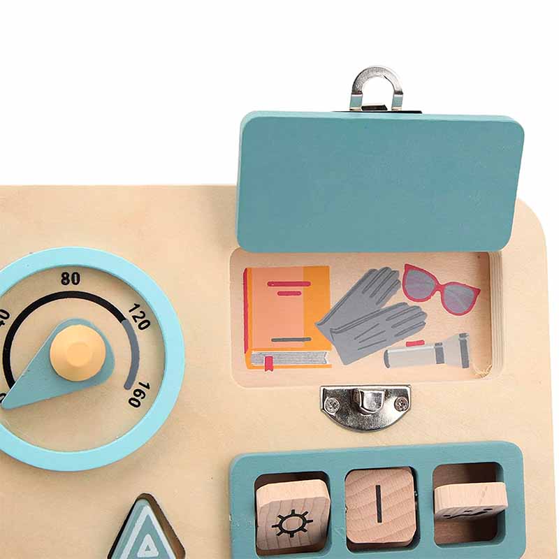 Juego didáctico volante en madera para estimulación sensorial vista adicional – Mil Ideas