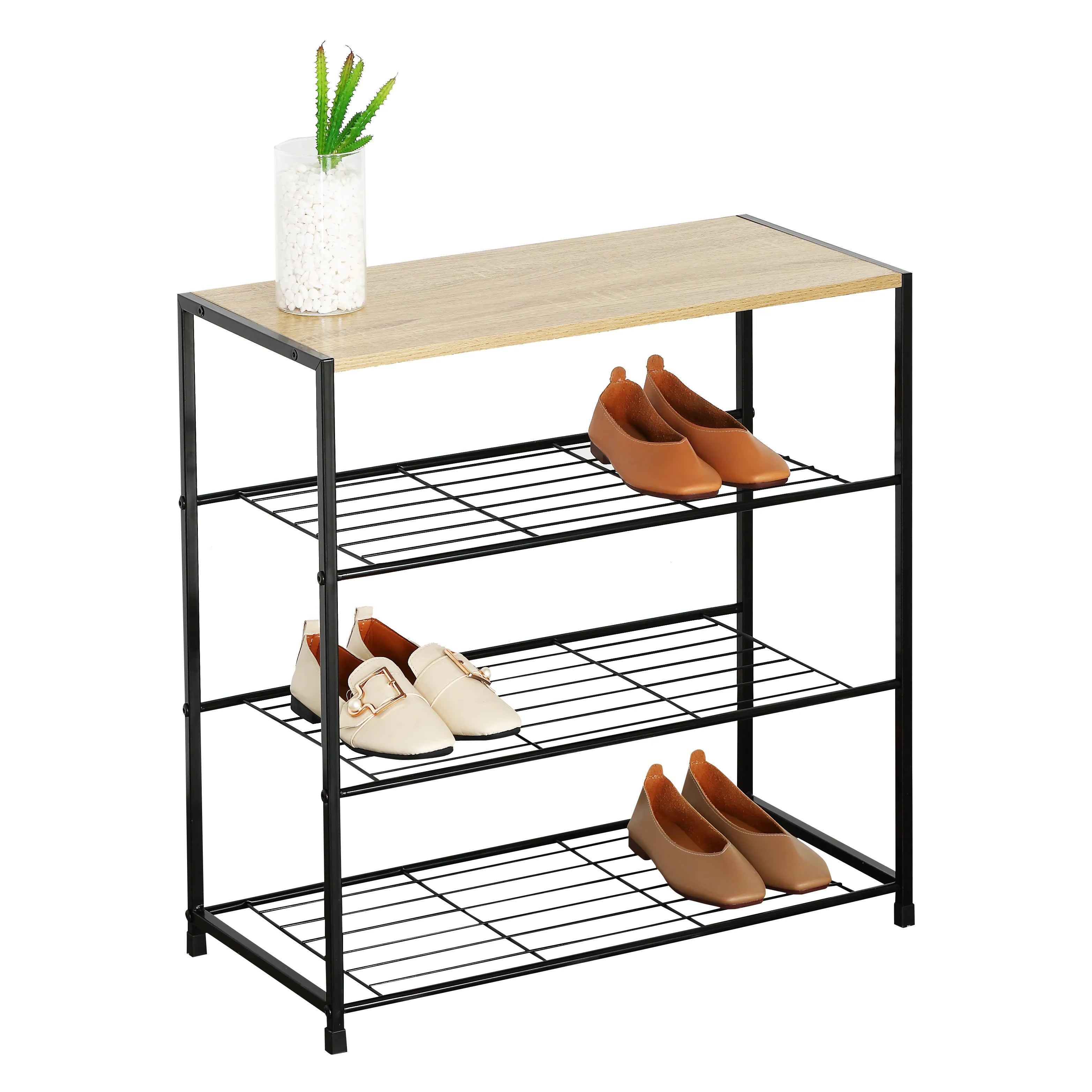 Mueble Zapatera Hierro MDF vista adicional – Mil Ideas