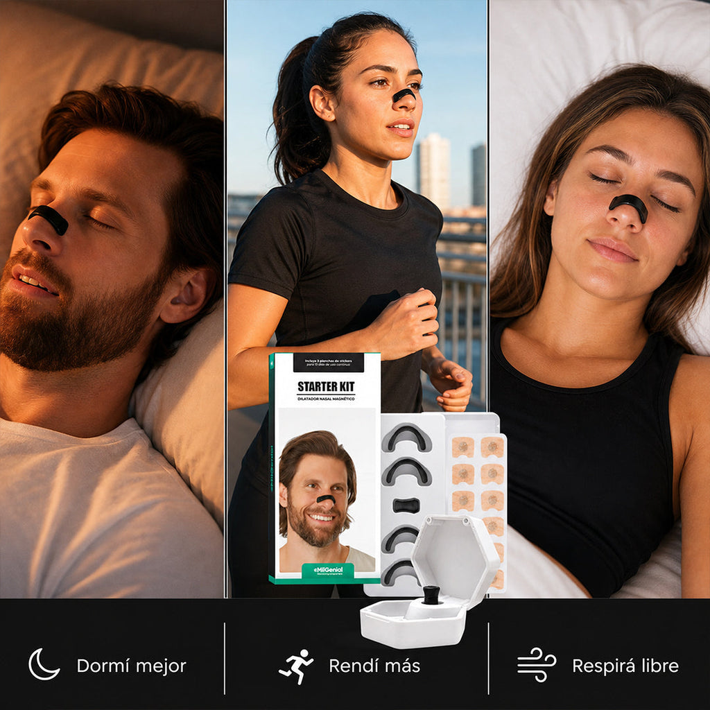 Kit Magnetico de Respiración y Dilatador Nasal Mil Ideas