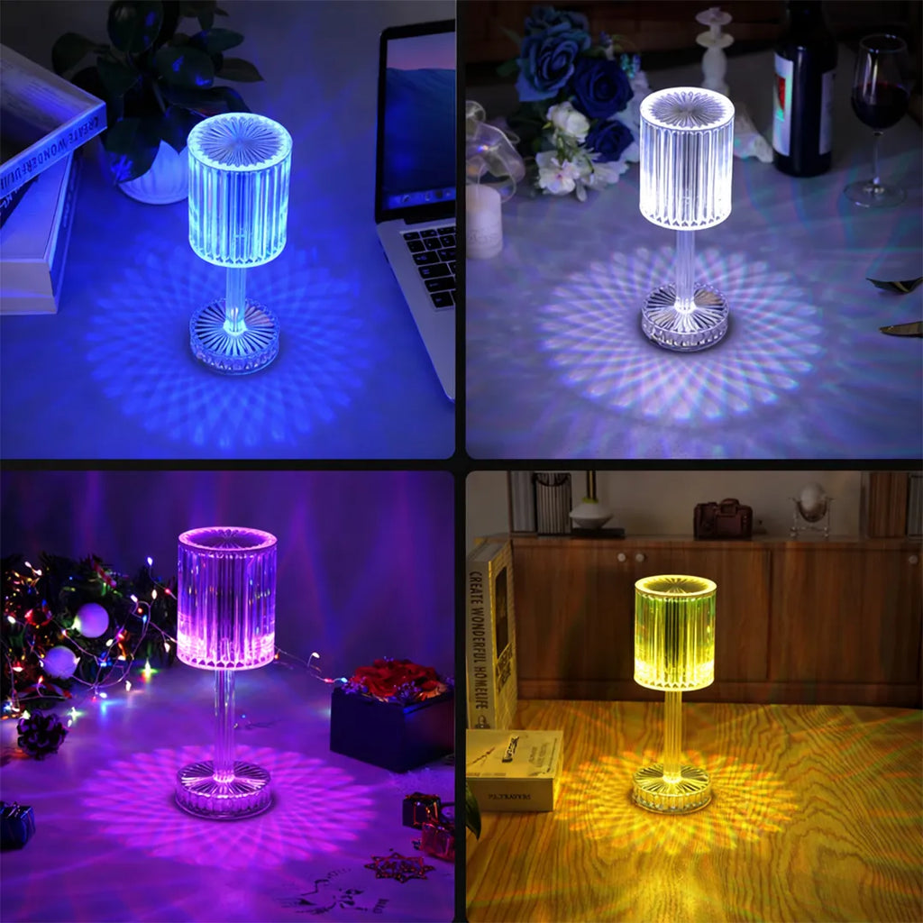 Lámpara LED multicolor táctil con control remoto detalle – Mil Ideas