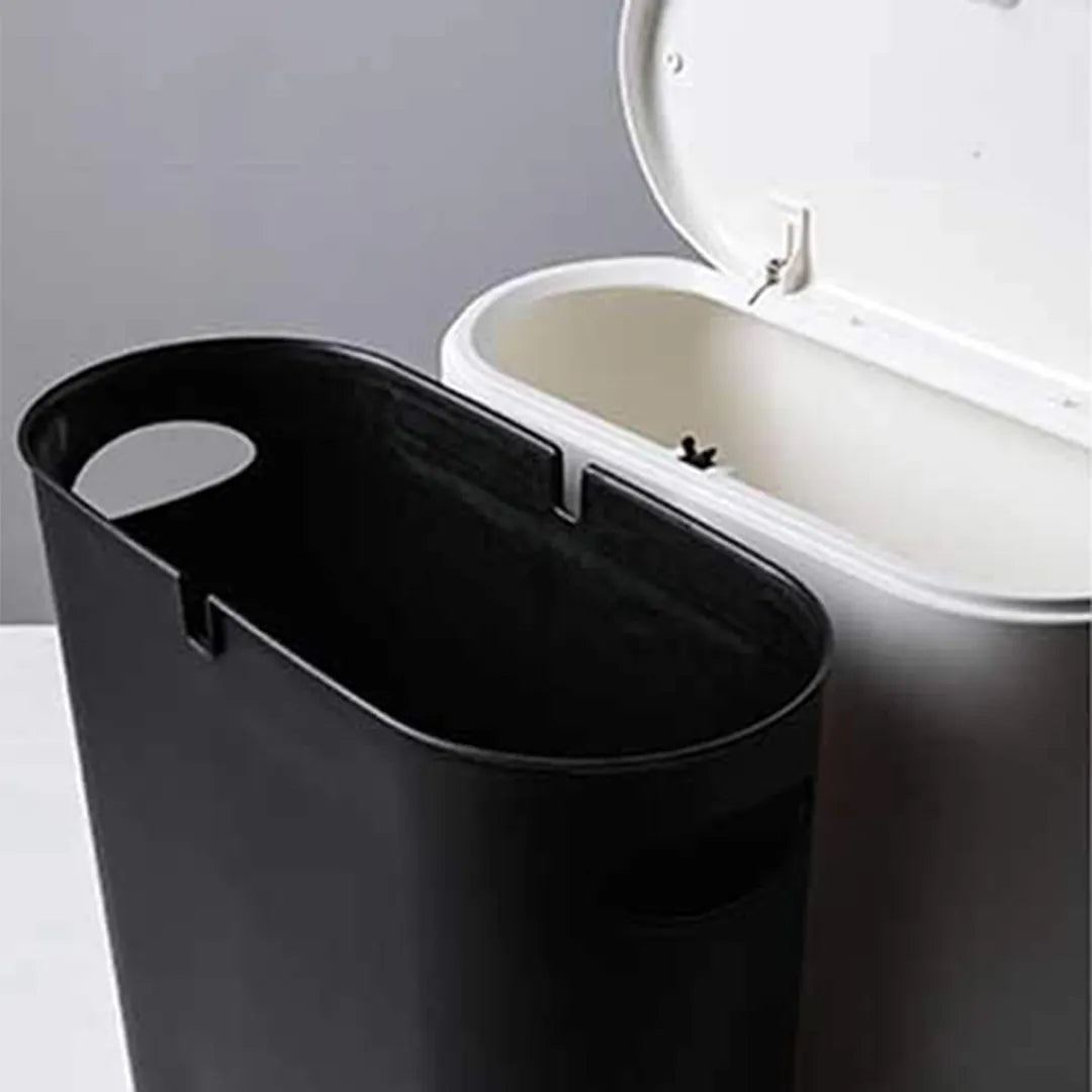 Papelera slim 10L con tapa detalle – Mil Ideas