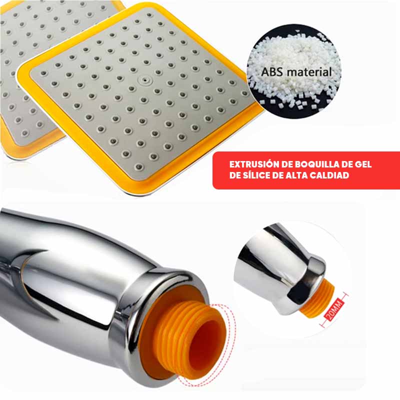 Cabezal de ducha grande monocomando vista adicional – Mil Ideas