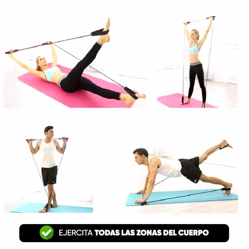 Barra de Pilates de Entrenamiento con Bandas vista adicional – Mil Ideas