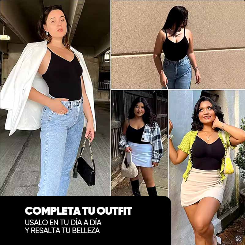 Body con tirantes moldeador sin costuras vista adicional – Mil Ideas