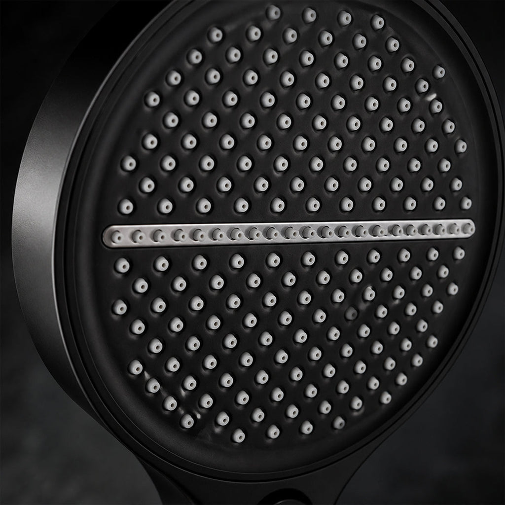 Cabezal de Ducha Eco Flow con 4 Modos Negro